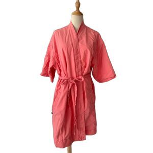 California Cowboy La Sirena Pink Wrap Robe M/L Pockets Belted